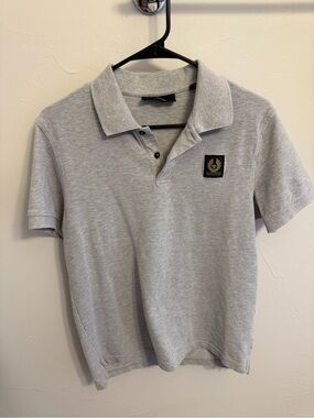 Mens Belstaff Patch Polo Shirt